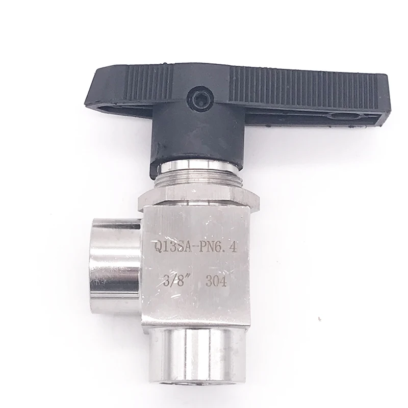 

Free ship Right angle Ball valve 1/8" 1/4" 3/8" 1/2" female G thread stainless steel 304 high pressure female thread ball valve