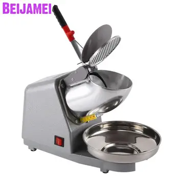 

BEIJAMEI Commercial ice crusher Smoothie shaver electric sand Ice Block Breaking maker snow cone grinder Machine ice tea shop