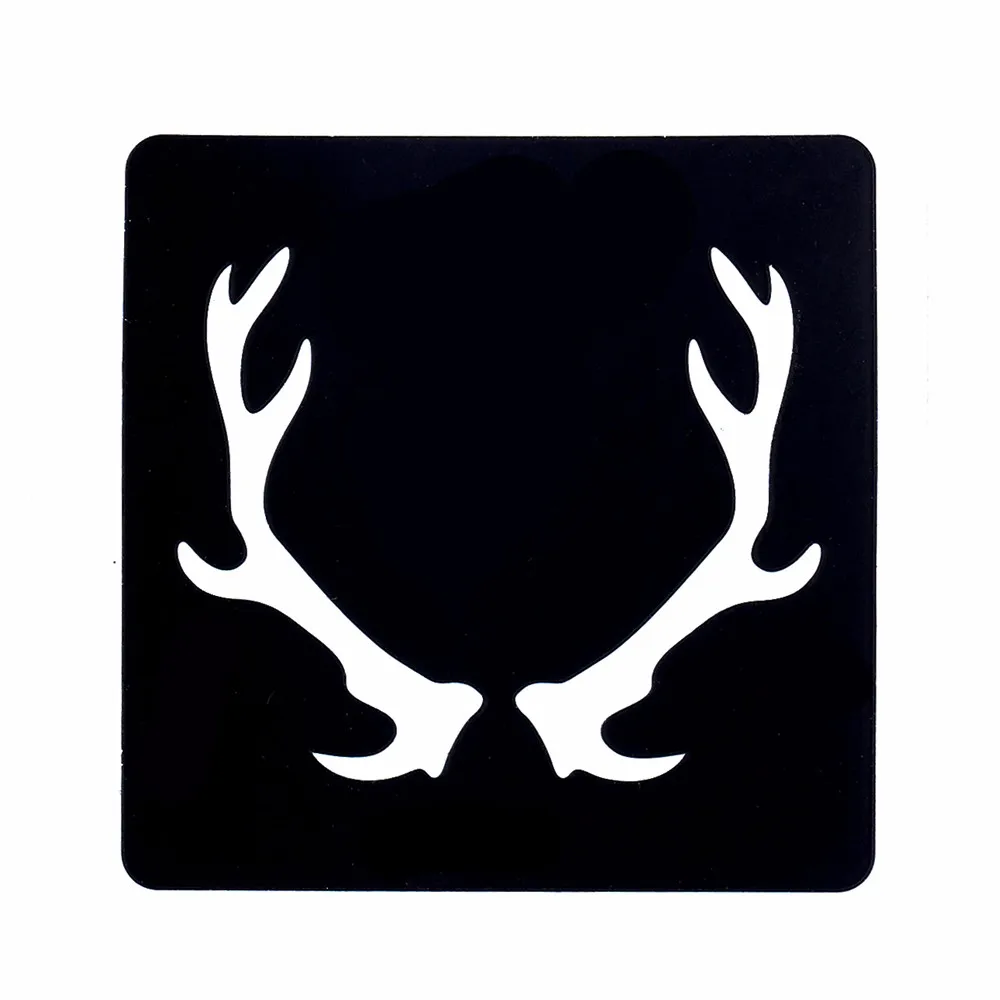 Hot 1 Sheet Temporary Airbrush Small Henna Stencil for Women Body Art Painting Reindeer Antler Pattern Tattoo Stencil Design G75