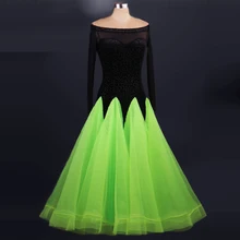 New Ballroom dance costumes sexy long sleeves ballroom dance dress for women ballroom dance competition dresses tango waltz