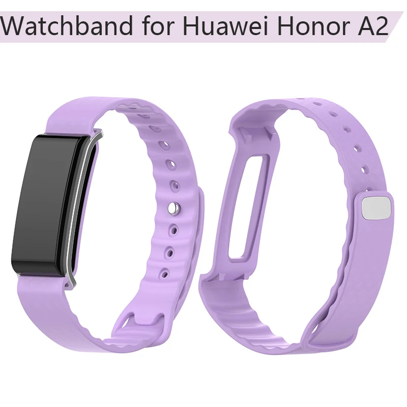 

Colorful Soft Silicone Band Replacement Bracelet Smart Watch Wrist Strap for Huawei Honor A2 Watchband Wristband Replacement