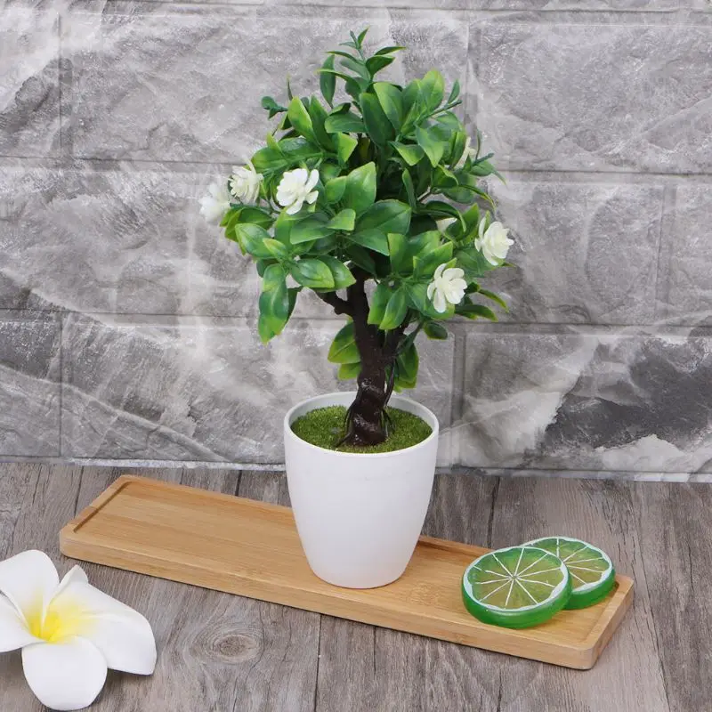 

Rectangle Shape Bamboo Wood Saucer Plant Tray Mini Plant Flower Pot Stand Favor Succulent Pot Tray Simple Elegant Design Home Ba