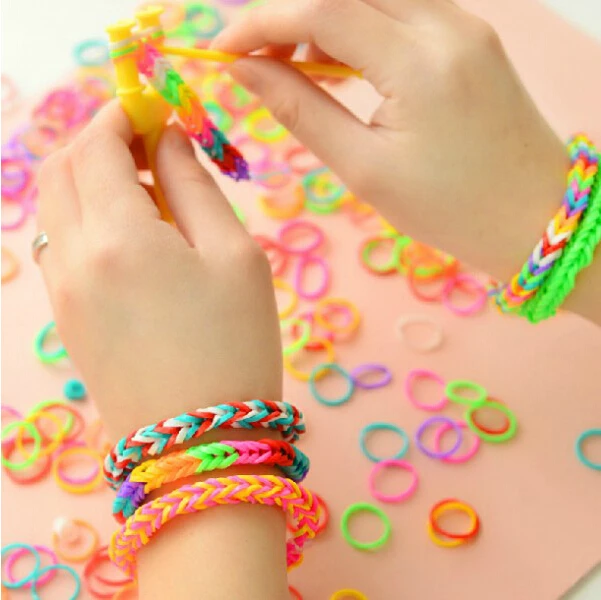 Fashion 15Grids 13 Colourful Creative Rubber Bands DIY Loom Bands Kit