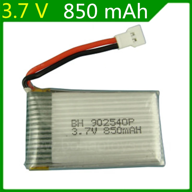 Литий-полимерный аккумулятор 3 7 в 850 мА · ч Syma X5C Flygt special Lipo 902540 | Игрушки и хобби