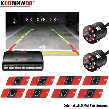 

Koorinwoo Original 16.5MM Flat Sensors Electromagnetic parking sensor Video Image Front and back Camera Rear blind spot sensor