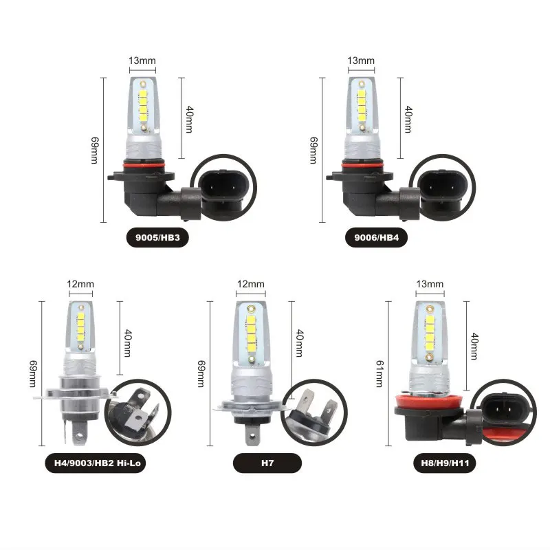 CarTnT 2 шт. H7 H4 фар автомобиля H8 H9 9005 9006 H11 HB3 HB4 3535SMD светодиодный лампы 24 V 2000LM 6500 к авто