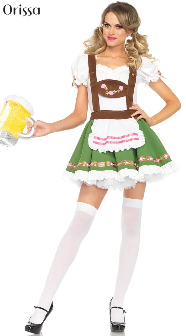 Fantasias Women Beer Wench Costume German Bavarian Beer Girl