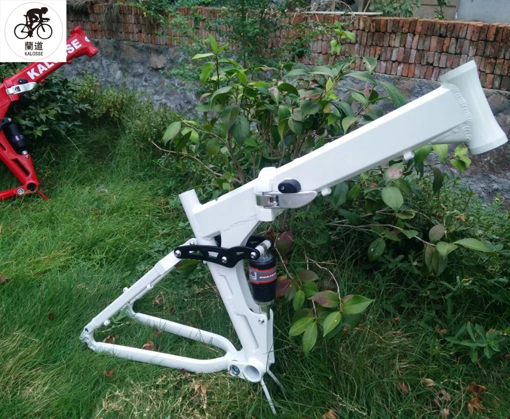 Cheap Kaloss  26*17  165mm travel  foldable  alloy bicycle  frame  full suspension   mountain  bike frame 1