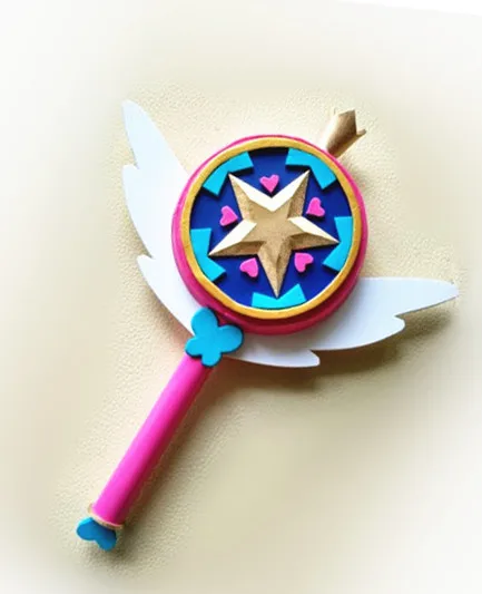 Волшебная волшебная палочка «Звездные силы против зла», волшебная палочка принцессы, волшебная палочка для косплея, подарок для детей