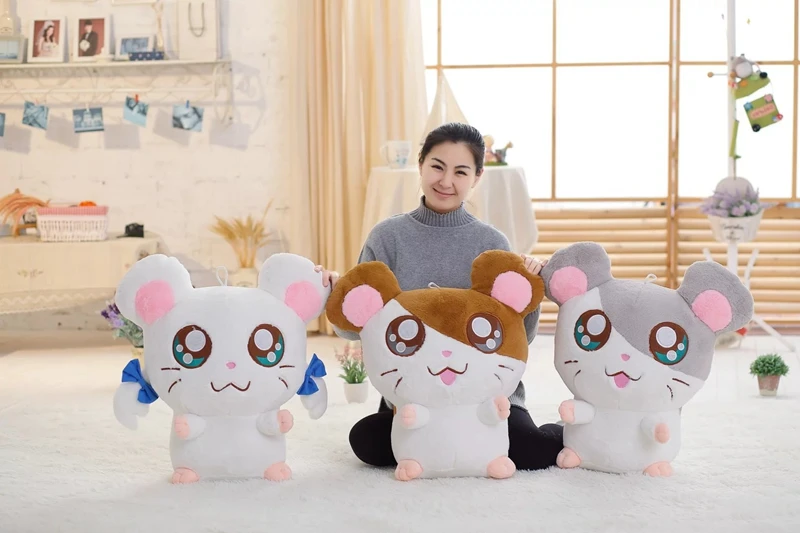 1pc 60cm Hamster Mouse Plush Toy Stuffed Soft Animal Hamtaro Doll Lovely Kids Baby Toy Mickey Mouse Birthday Gift for Children