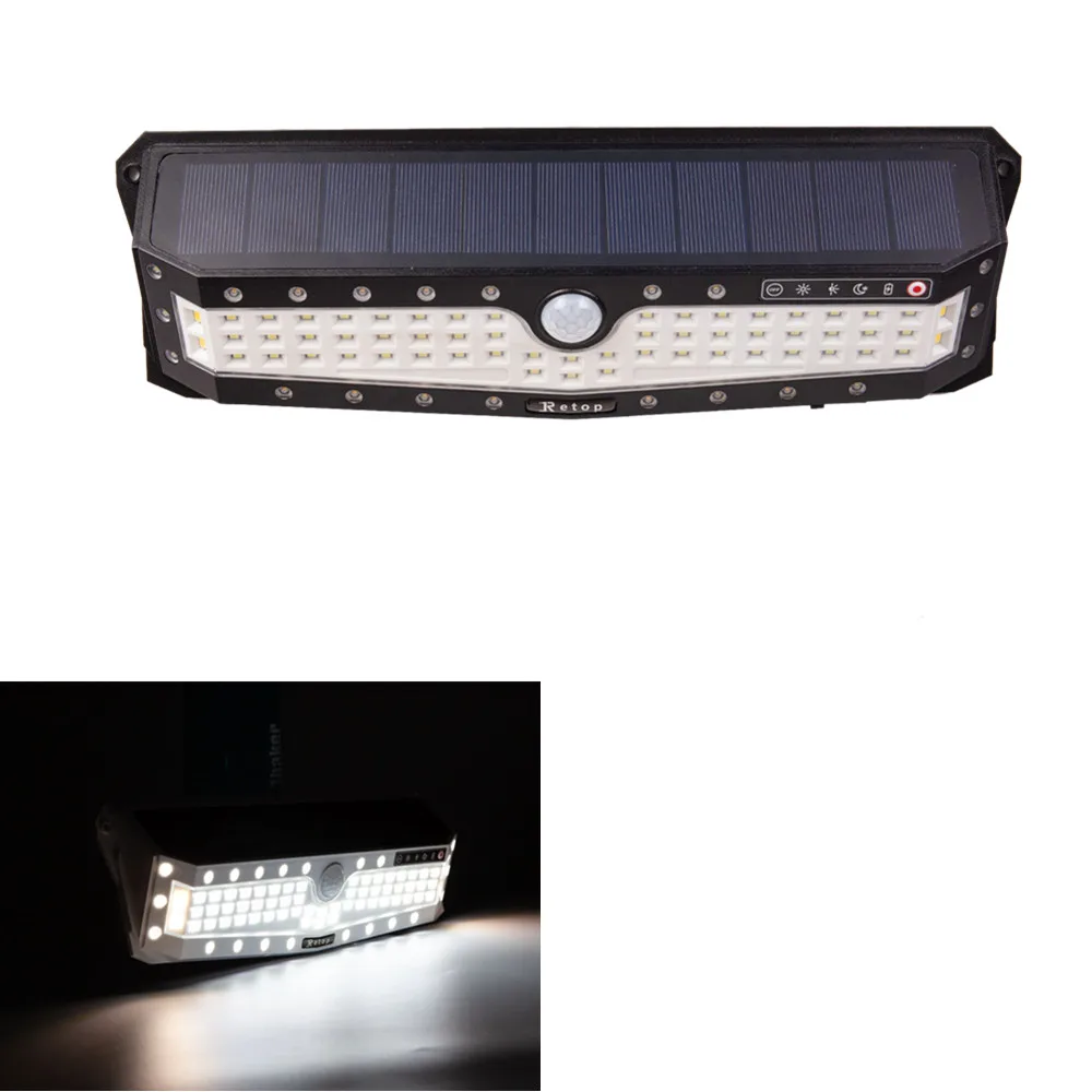 

79Leds 118 LED Waterproof PIR Motion Sensor Solar Garden Light Outdoor LED Solar Lamp 4Modes Security Pool Door Solar Lighting