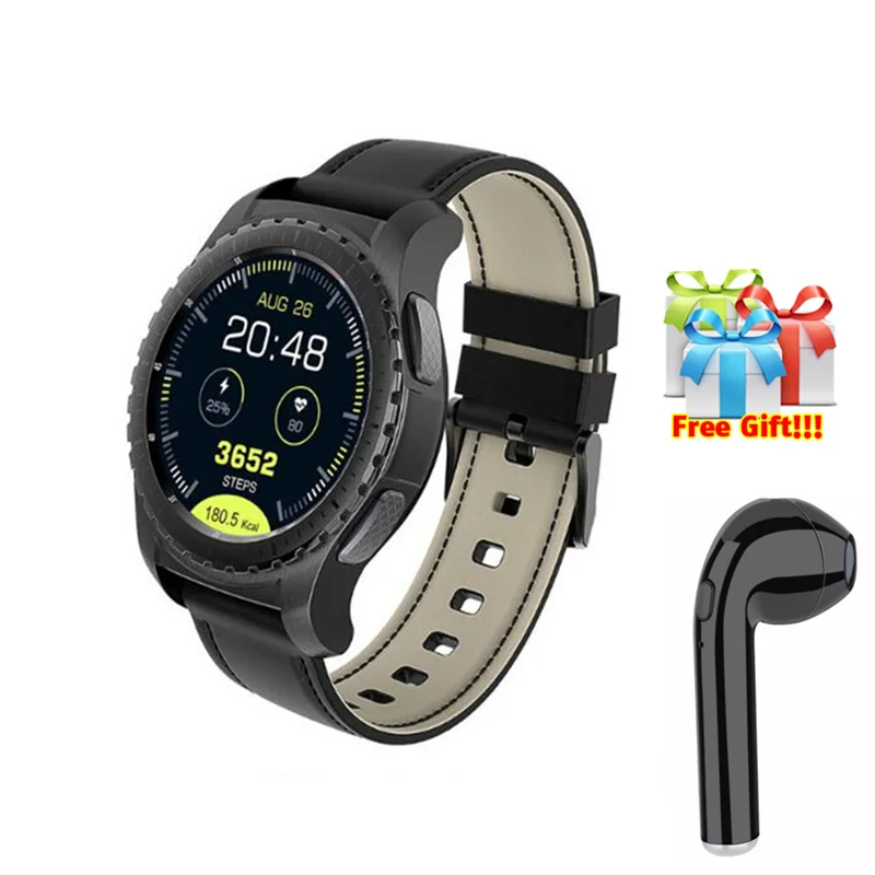 

fitness bracelet KW28 KW88 GW11 G8 smartwatch with heart rate monitor stopwatch 1.3inch round smart watch for Samsung HUAWEI mi