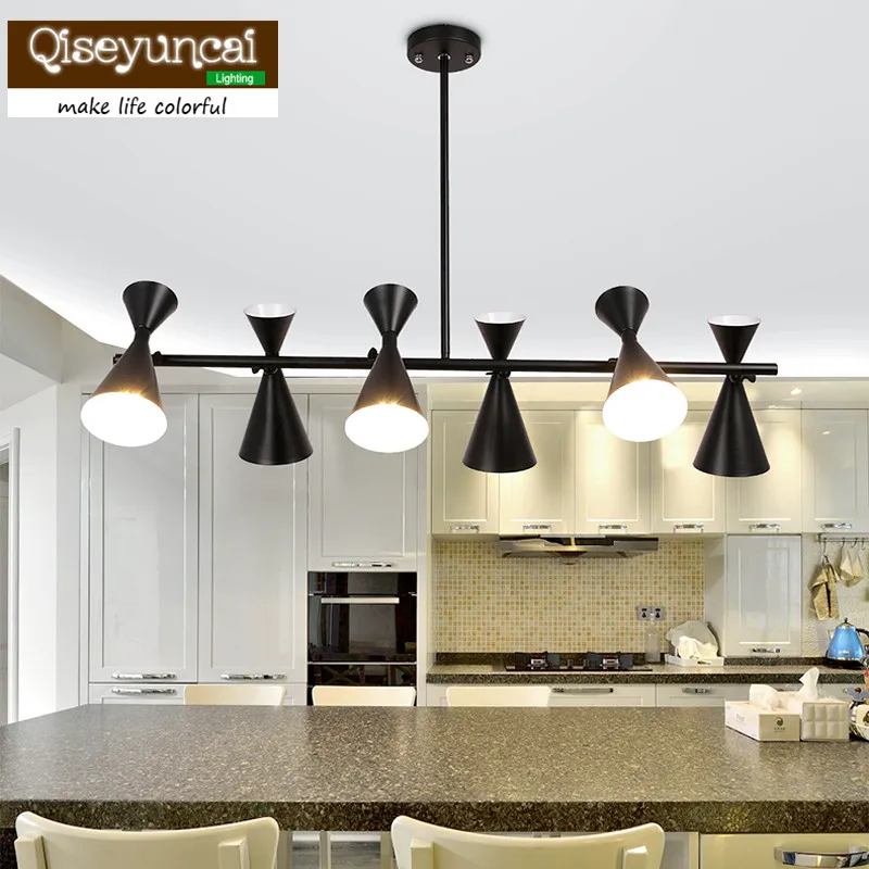 

Qiseyuncai Nordic macaron style living room chandelier creative personality restaurant bedroom bar simple modern lighting