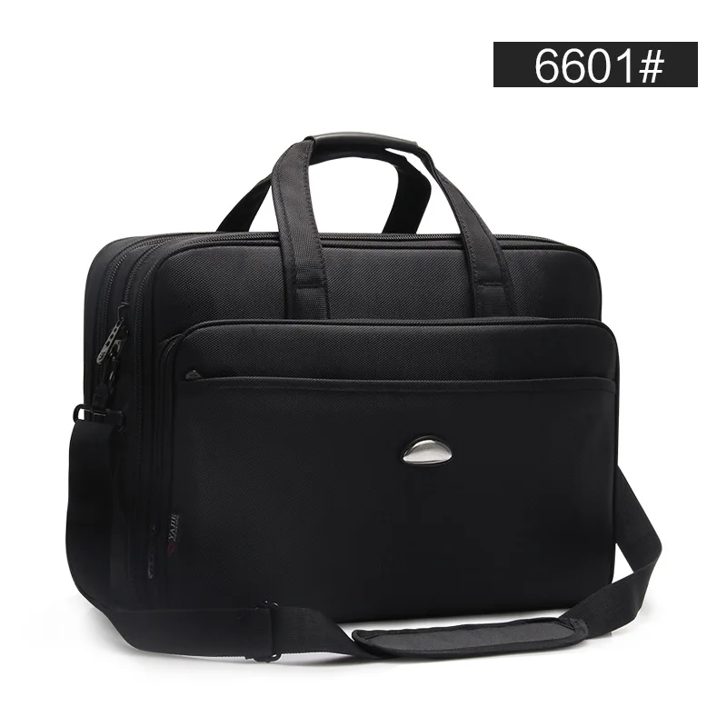 6601 New Fashion Business Man Bag large Capacity Briefcase Oxford Shoulder Bag Handbag Kit Computer Bag Oxford Briefcase