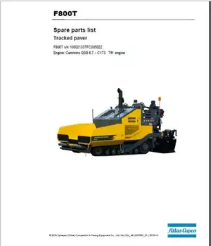 

All Dynapac Spare Parts Catalogs 2016 20GB