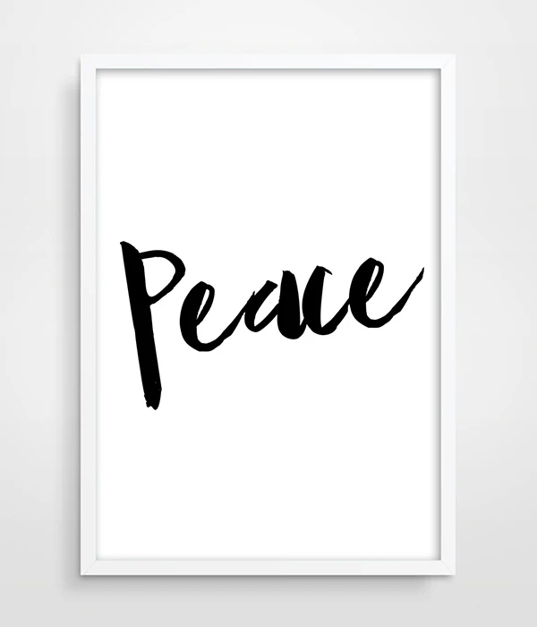 Peace-Minimalist-Black-and-White-Art-Scandinavian-Poster-Typographic-Art-Gift-Idea-Bedroom-Art-Home-Decor (1)