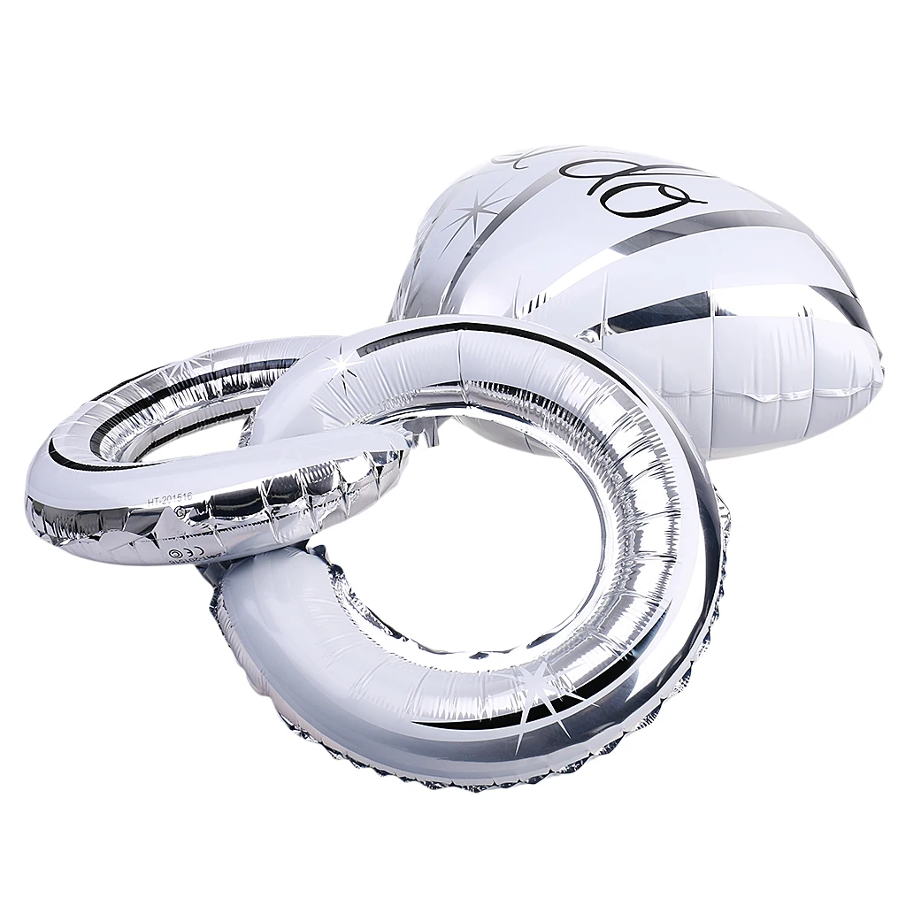 Lover Diamond Ring I Do Balloon Helium Balloons Wedding Day Bride Silver