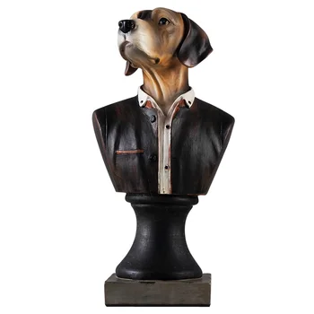 

Modern Creative Home Office Decorative Dolls Gift Resin Jazz Dog L3384