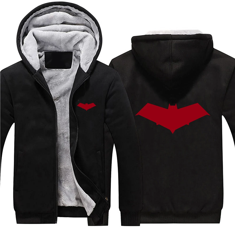 2017 Batman Red Hood Jason Todd Robin Superhero Hoodies Zip Up