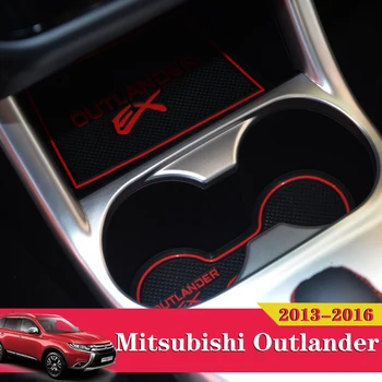 

14pcs For Mitsubishi Outlander 2013 - 2016 Non-Slip Rubber Cup Holder Sticker Gate Slot Pad Car Door Groove Mat Accessories