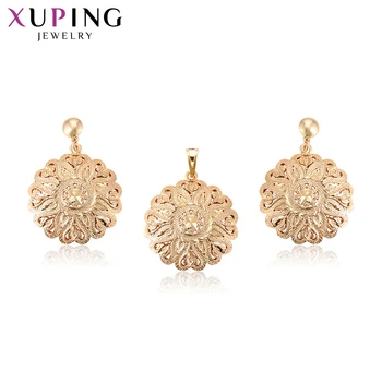 

Xuping Charms Styles Sweet Triangular Jewelry Set Popular Design for Women Bride Groom Gifts 64791