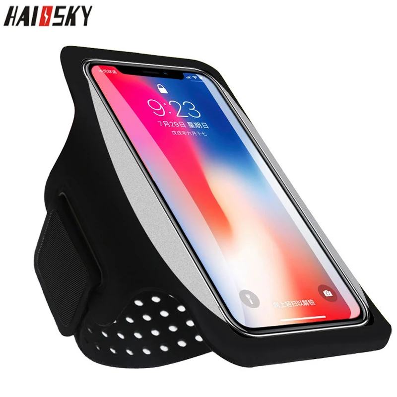  HAISSKY Sport Running Armbands Case For iPhone XS XR X 7 8 6s Plus 11 Pro Max Xiaomi Arm Bag On Han - 32922105056