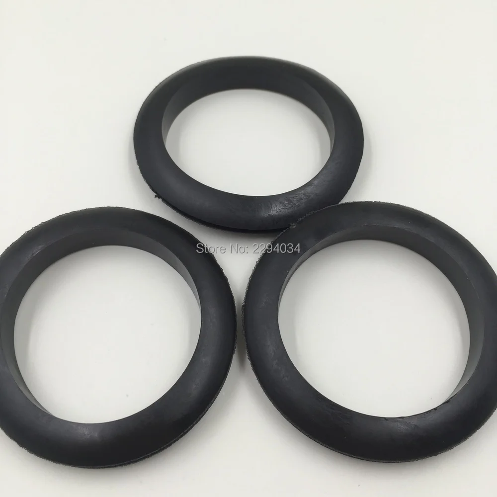 Black Wire Rubber Grommets Double Sided Cable Open Hole Ring