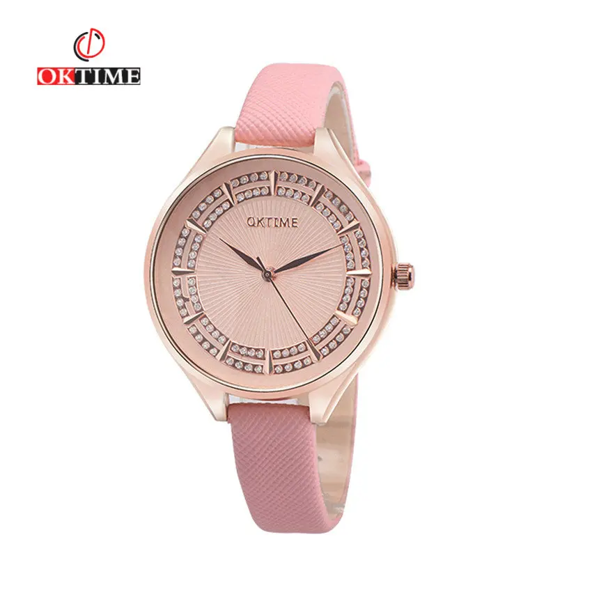 OKTIME New Ladies Female Watches Elegant Rhinestone Quartz