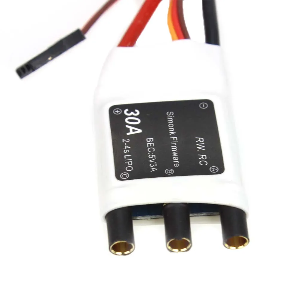 F18124/5 30A SimonK Blheli 2-4S Lipo 5V 3A BEC бесщеточный ESC Регулятор скорости для DIY RC Мультикоптер 350 380 Квадрокоптер