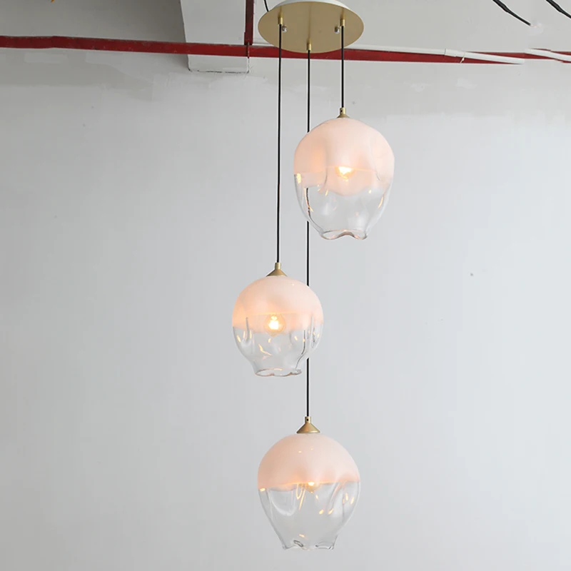 Стеклянный шар арт дизайн подвесные светильники свет led hanglamp Лофт Декор лампы