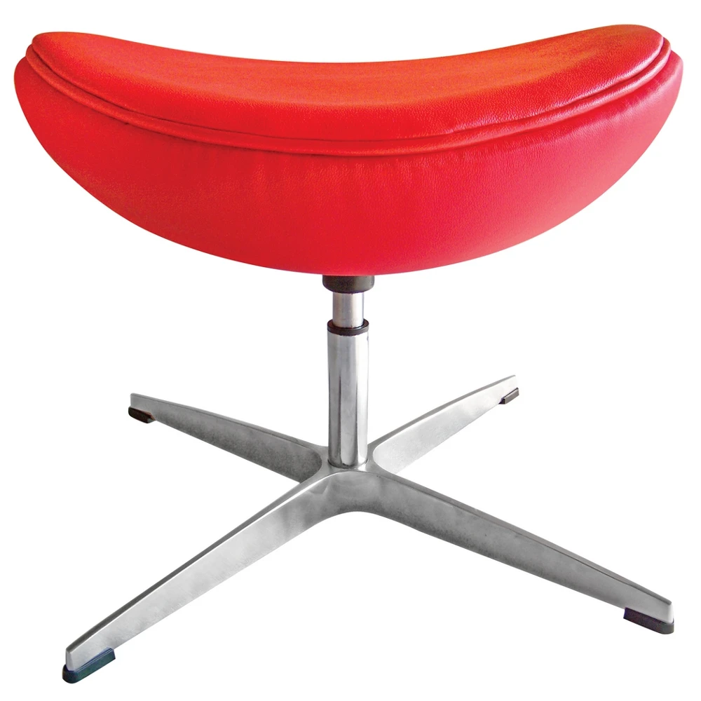 Fine Mod Imports Inner Ottoman Leather, Red (1)