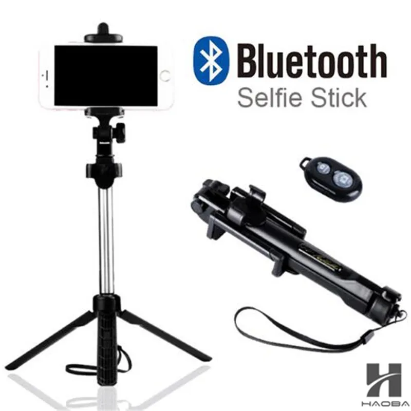 

New 3 in 1 Wireless Bluetooth Selfie Stick Monopod With Button Remote Control selfie stick for iphone 6 7 8 plus Android stick