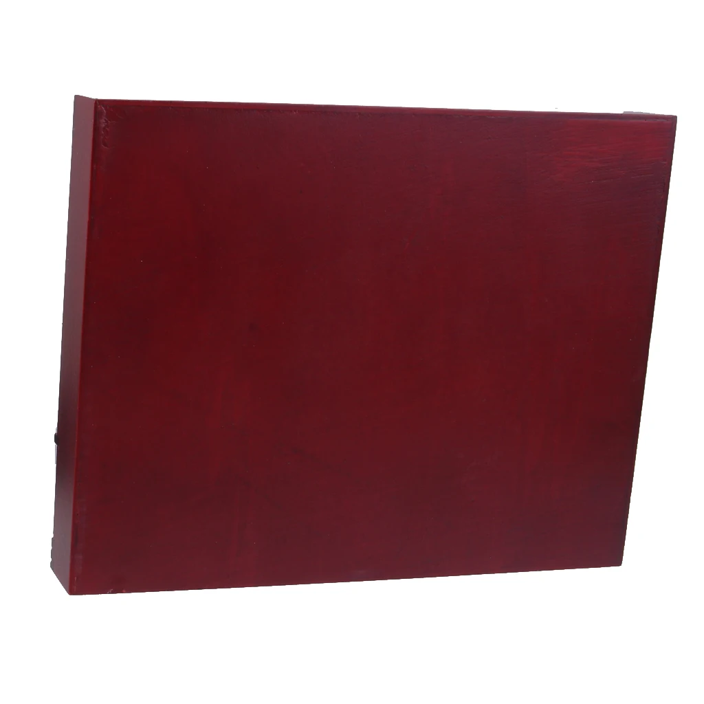1:12 Doll House Miniatures Wooden Bookcase Bookshelf Study Supplies Study Room Decor - Dark Red