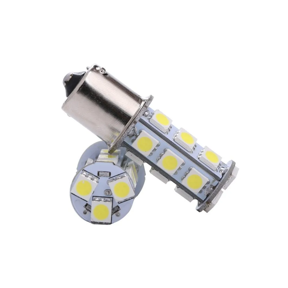 

10X High Quality P21W 1156 BA15S 5050 SMD 18 LED Lights Car Brake Reverse Tail Rear Signal Lighting Bulb DC 12V White Amber Red