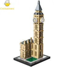 Arquitetura LOZ Mini REINO UNIDO Elizabeth Torre de Londres Big Ben Building Blocks Define Bricks Modelo Clássico Da Cidade Criador Crianças Brinquedos de Presente