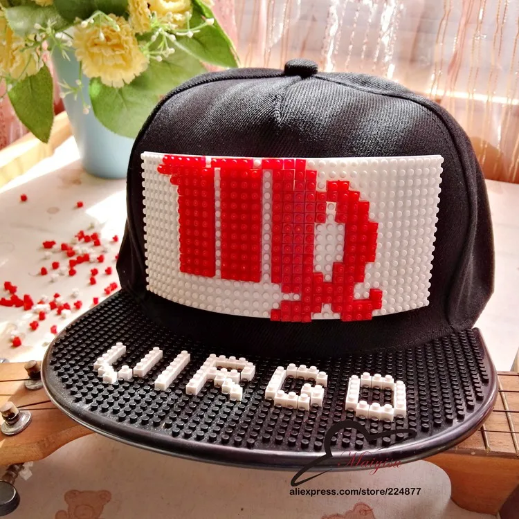 12 знаков зодиака бейсболка со съемными блоками DIY Кирпич хип-хоп Snapback шапки созвездие шаблон кепки для мужчин и женщин