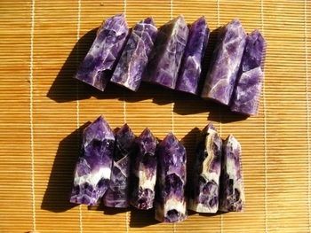 

12-16 pcs NATURAL DREAM AMETHYST QUARTZ CRYSTAL POINT healing