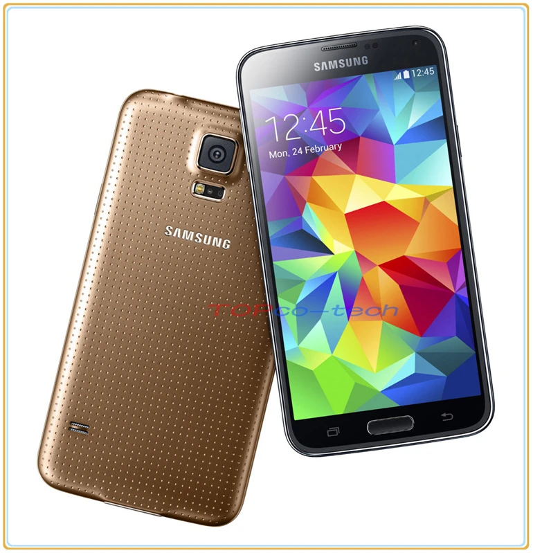 samsung Galaxy S5 разблокированный GSM 3G и 4G Android мобильный телефон SM-G900F G900H четырехъядерный 5," 16 Мп wifi gps 16 Гб дропшиппинг