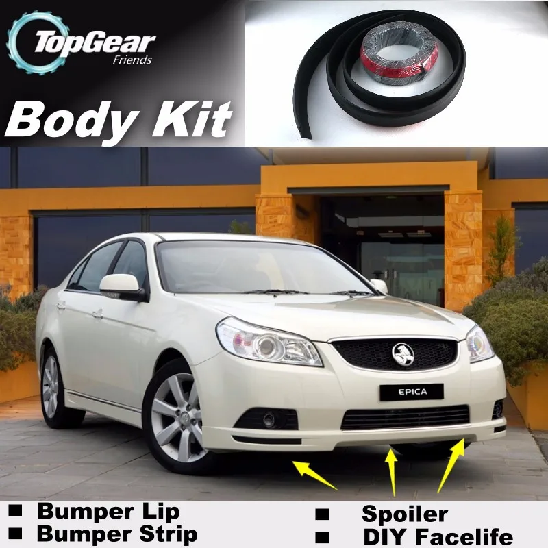 para Holden Epica Spoiler para Carro Kit + Tira Pára-choques Lábios Topgear Loja Tuning - Corpo 4 Saia abertura frontal