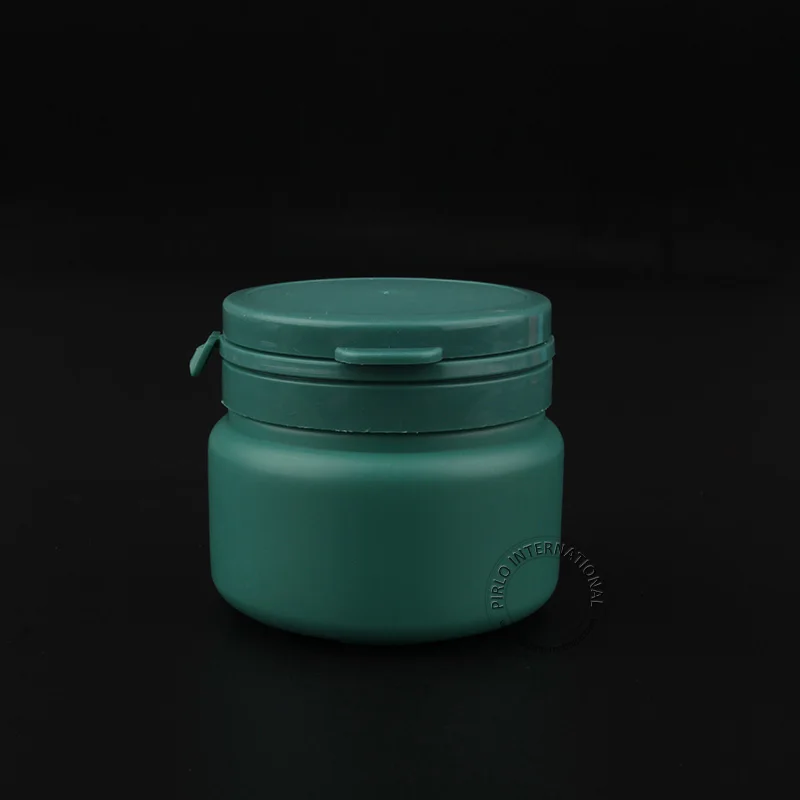 New 5pcs x 120ml Green Color Plastic Chewing Gum Bubble Gum Bottles With Tear off Cap 120g/3oz