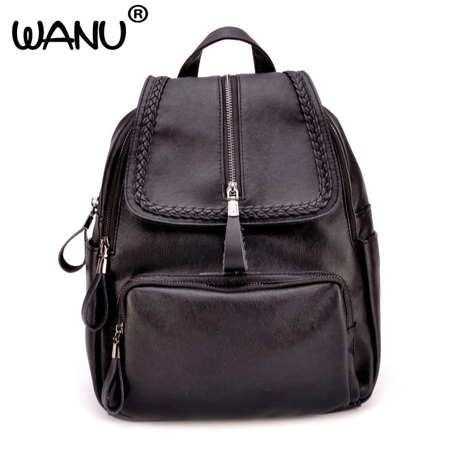 WANU Casual New Style Leather School Bags High Quality Hotsale Women Candy Clutch Ofertas Famous Designer