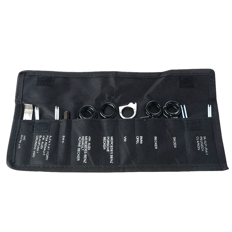

20 Pcs Vehicle Radio Removal Tools Door Panel Removal Release Stereo Head Unit Audio Keys Navigation Dash Trim Install Tools K
