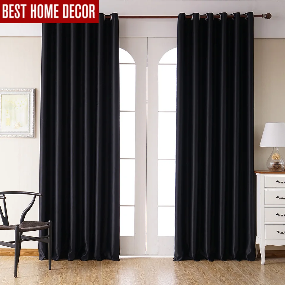 Popular Blackout Black Curtainsbuy Cheap Blackout Black Curtains - Modern Blackout Curtains For Living Room Bedroom Curtains For Windowtreatment Drapes Black Finished Blackout Curtains popular blackout black curtainsbuy cheap blackout black curtains - modern blackout curtains for living room bedroom curtains for windowtreatment drapes black finished blackout curtains