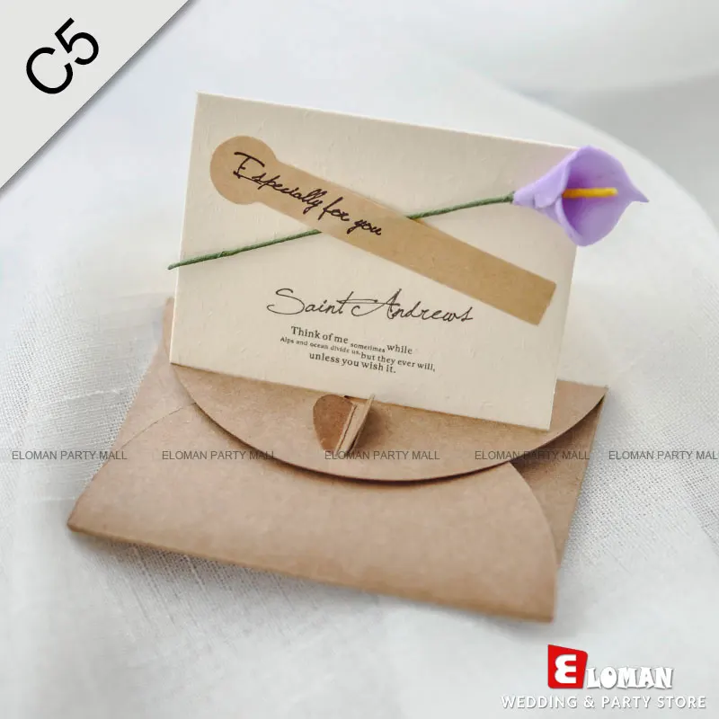 C5-PurpleCalla-25pcs calla lily wedding invitations