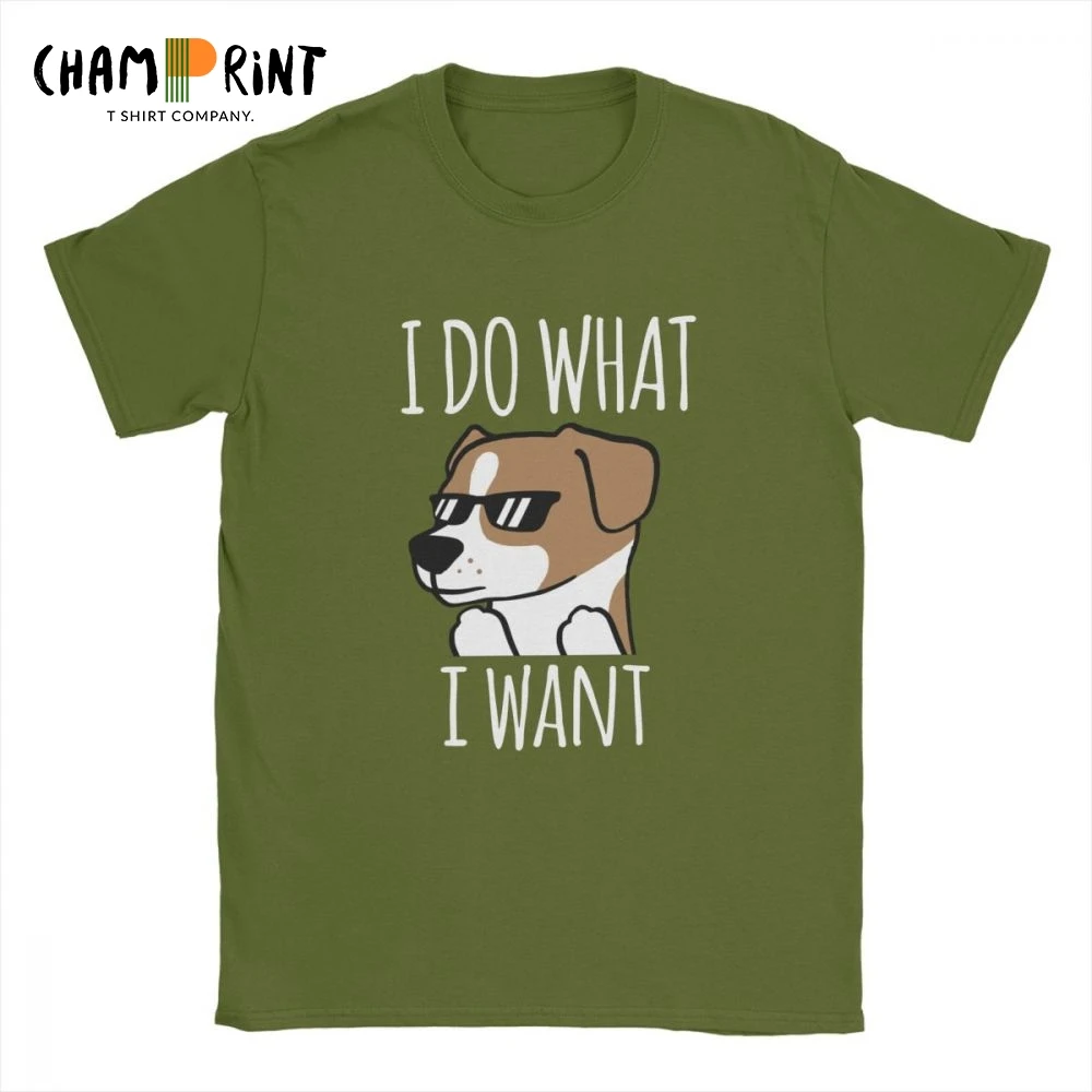 

Funny I Do What I Want T Shirts for Men Jack Russell Terrier Dog Classic Clothes Short Sleeve T-Shirt O Neck Cotton Tees
