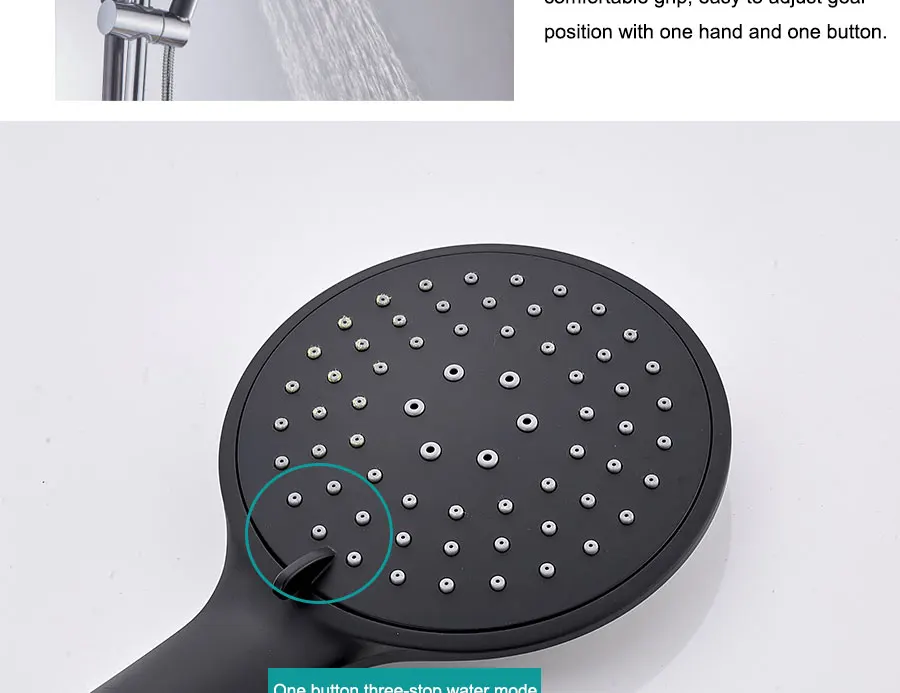 JIKU, кухонная АБС-пластиковая душевая головка для ванной комнаты, большая панель, круглая хромированная дождевая головка, водосберегающая, классический дизайн, G1/2, дождевая душевая головка