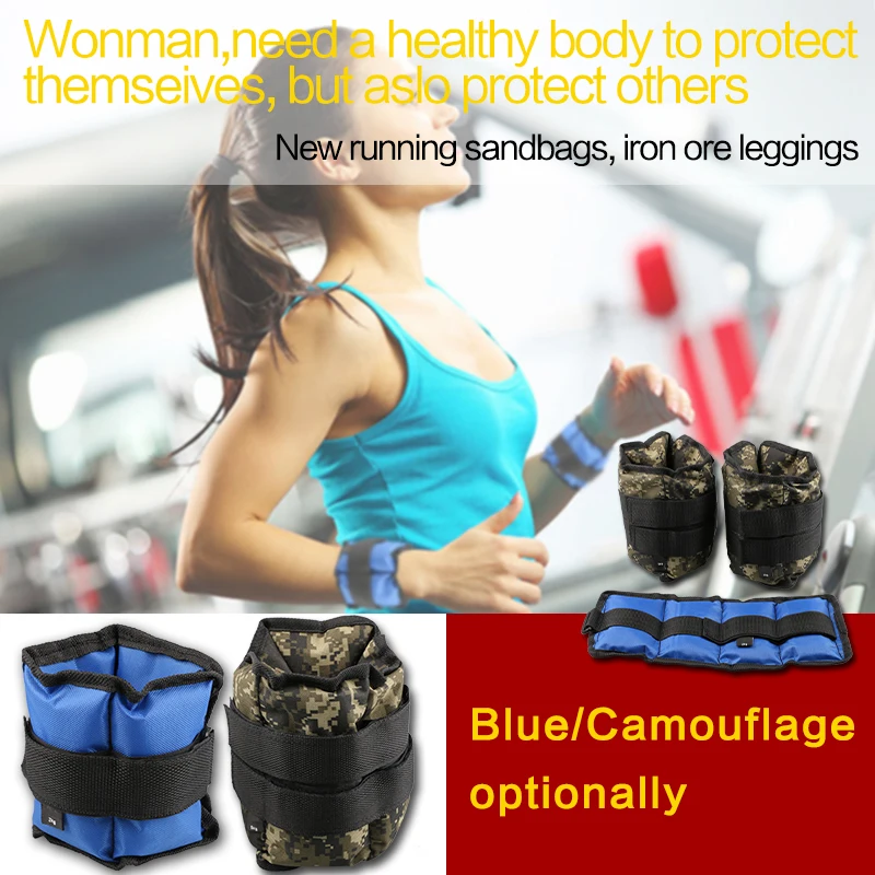 2pc/1pair 1kg Leg Ankle Weights Straps wrist weight Strength Training