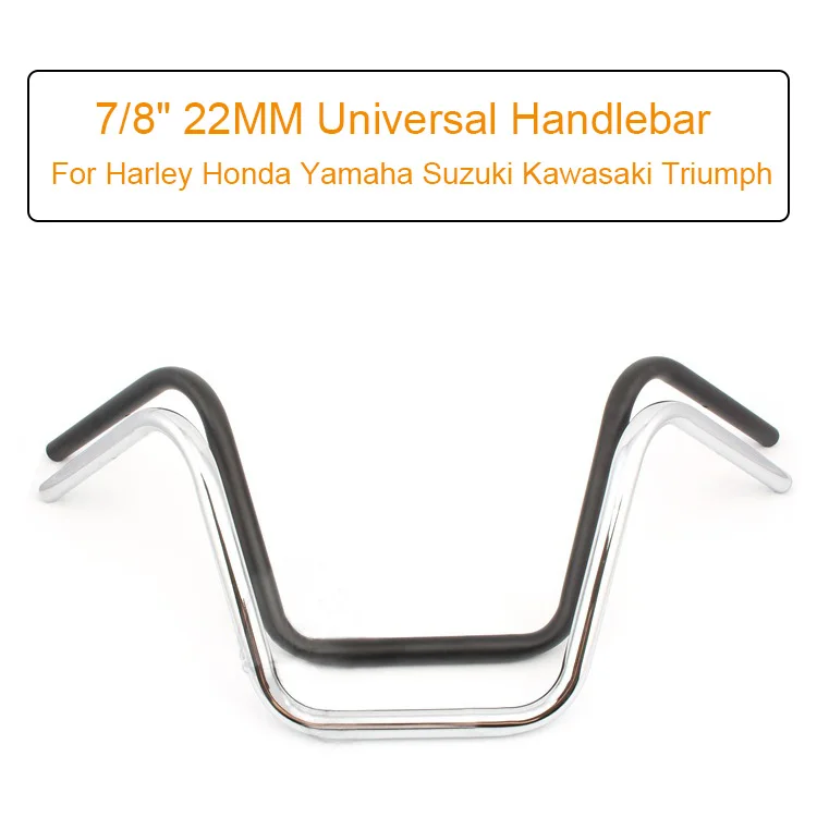 7/" мотоциклетные ручки черный 22 мм руль ручки трубы Мотокросс ATV для Harley Honda Yamaha Suzuki Kawasaki Triumph