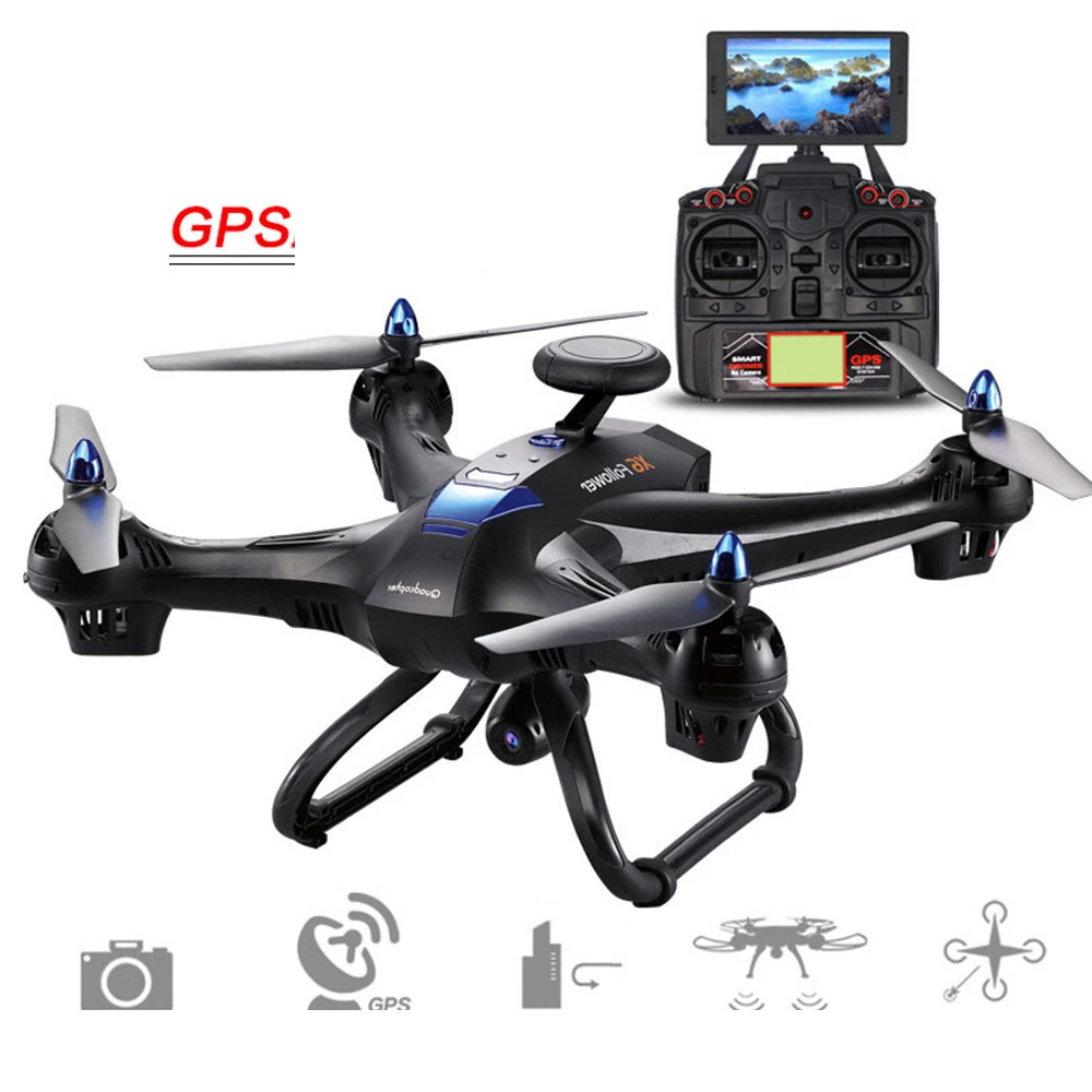 

Phoota 2.4GHz 4 Channel 6 Axis GPS FPV HD 720P 2.0MP Camera WiFi Hover Altitude Hold Remote Control Quadcopter Aircraft Drone