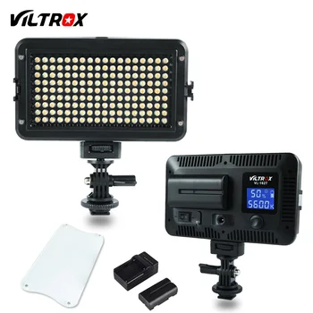 

Viltrox VL-162T Camera LED Video Light LCD Panel 3300K-5600K Bi-Color Dimmable for Canon Nikon Sony DSLR photography Camcorder